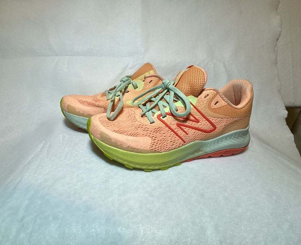 New Balance DynaSoft Nitrel v5 Women's Trail Running Peach Guava Ice Limelight